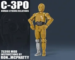 C-3PO Free Standing set 75398 MOD