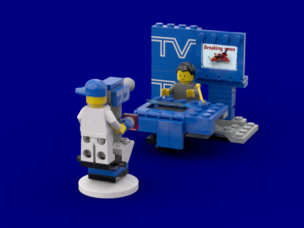 Lego 6661 Daily news TV studio
