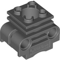 Lego Technic Engine Cylinder without Side Slots, with Bottom Slots / Dark Bluish Gray