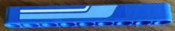 Technic, Liftarm Thick 1 x 9 with Medium Blue and White Stripes Pattern Model Right Side (Sticker) - Set 8052