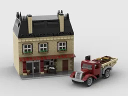 Modular Old Wine Shop + old truck