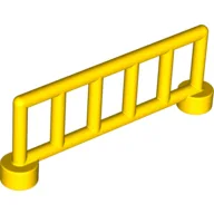 Duplo Fence Railing 1 x 6, with 6 Posts / Yellow