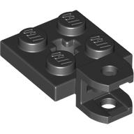 Lego Plate Special 2 x 2 with Towball Socket, Short, Flattened with Holes and Axle Hole in Center