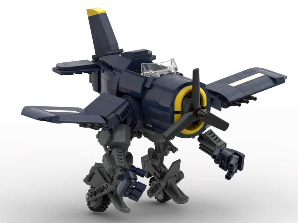 Lego f4u corsairotron_chibi corsair walker