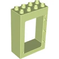 Duplo Door Frame 2 x 4 x 5 / Yellowish Green