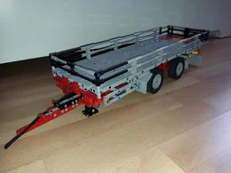 Trailer with swap container
