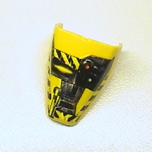 Lego Large Figure Visor / Limb Cover, Armour with Jet / Judge Print / Yellow