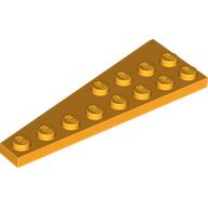 Lego Wedge Plate 8 x 3, 8° Right / Bright Light Orange