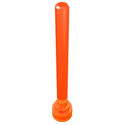 Antenna 1 x 4 with Flat Top / Trans-Neon Orange