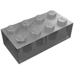 Brick 2 x 4 / Trans-Brown