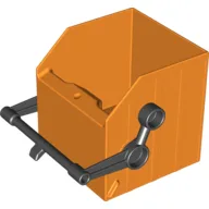 Duplo Garbage Container with Black Handle / Orange