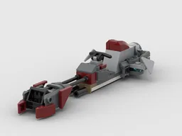 Barc speeder no additional piece (speeder and defensive post and spare pieces)