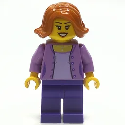 Medium Lavender, Dark Purple, Dark Orange Hair