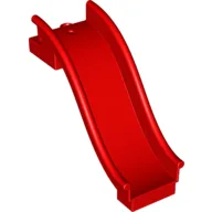 Duplo Playground Slide Straight with Two Top Studs / Red