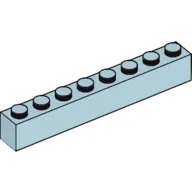 Brick 1 x 8 / Light Blue