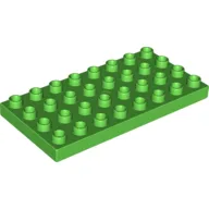 Duplo Plate 4 x 8 / Bright Green
