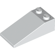 Lego Brick Sloped 18° 4 x 2 / White