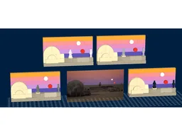 "Binary Sunset" 6 x 12 mural painting