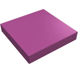 Tile 2 x 2 with Groove / Magenta