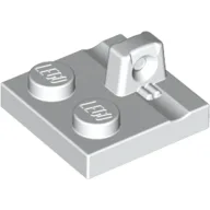 Hinge Plate 2 x 2 Locking with 1 Finger on Top / White