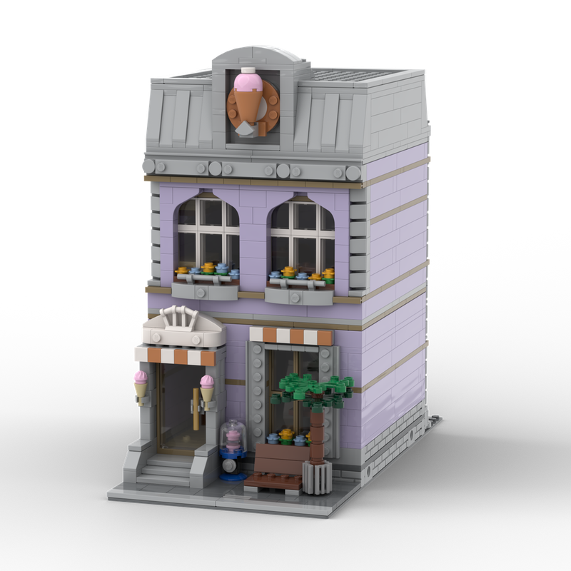 Lego Lavender Ice Cream Shop