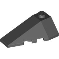 Lego Brick Wedged, Sloped 4 x 2 Triple Left / Black