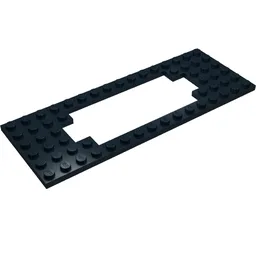 Plate Special 6 x 16 with Motor Opening Wide / Black