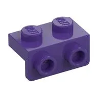 Bracket 1 x 2 - 1 x 2 / Dark Purple