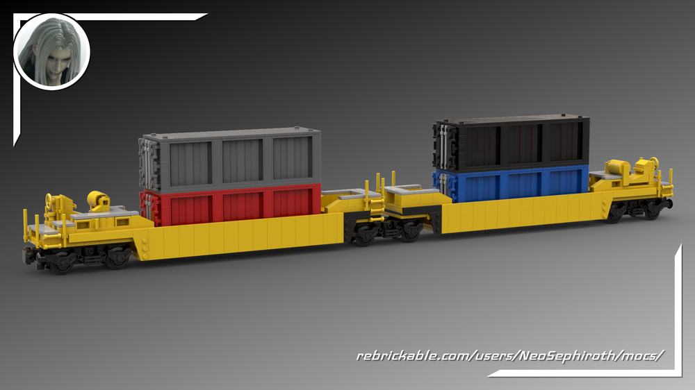 Lego US double container wagon