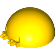 Lego Windscreen 8 x 8 x 3 Dome with Dual 2 Fingers - 7 Teeth / Yellow