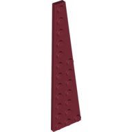Lego Wedge Plate 12 x 3 Right / Dark Red