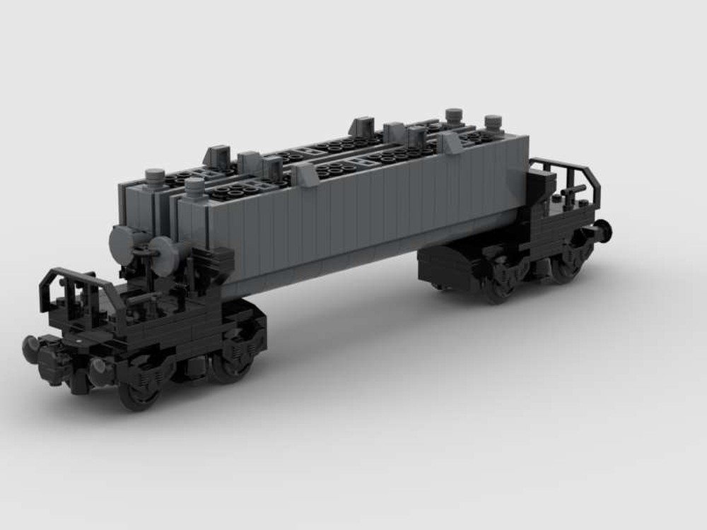 Lego Eisenbahn Lastrohrwagen - Railroad Load pipe wagon