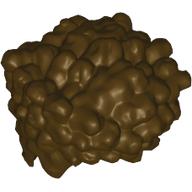 Lego Hair Big, Curly / Dark Brown
