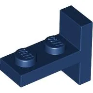 Bracket 1 x 2 with 1 x 2 Vertical Studs / Dark Blue