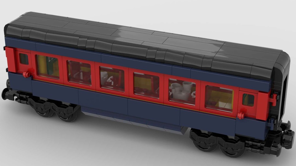 Lego Second passenger car with tables