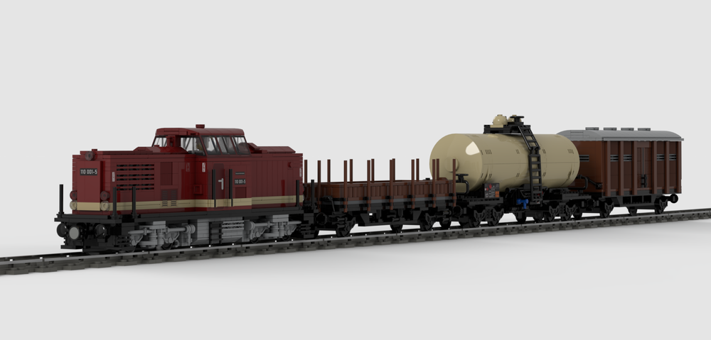 Lego MOCPACK > BR110 + Mixed Goods Train