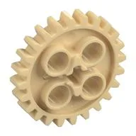 Technic Gear 24 Tooth [New Style with Single Axle Hole] / Tan