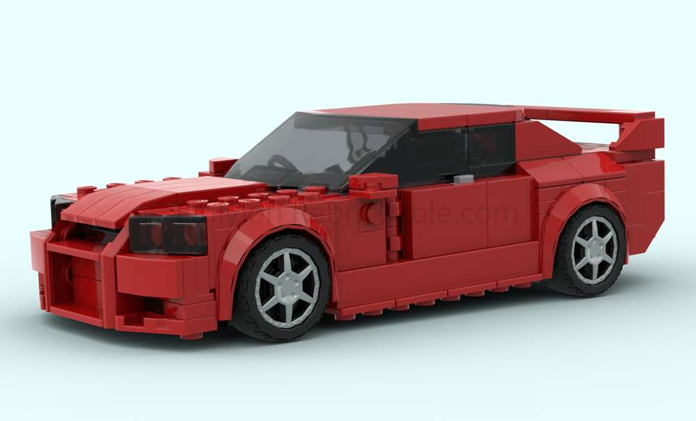 Lego 1999 Nissan Skyline GTR (R34) - 8 stud wide