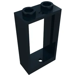 Window 1 x 2 x 3 Flat Front / Black