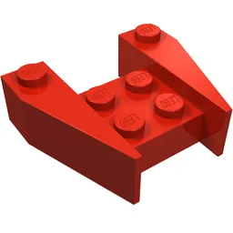 Brick Wedged 3 x 4 [No Stud Notches] / Red