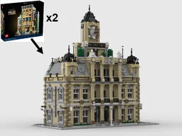 The Courthouse - 10278 Police Station x2 Sets Alternate Build