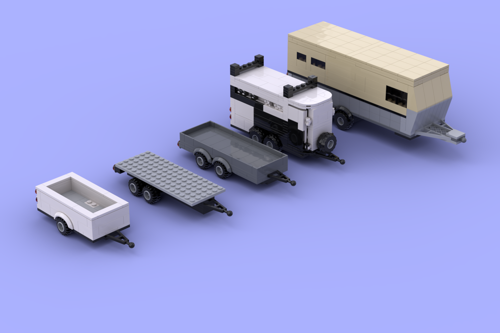 Lego 5 custom trailers