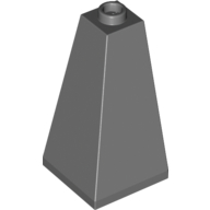 Lego Brick Sloped 75° 2 x 2 x 3 Double Convex / Dark Bluish Gray