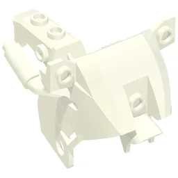 Fairing, Motorcycle, Modern / White
