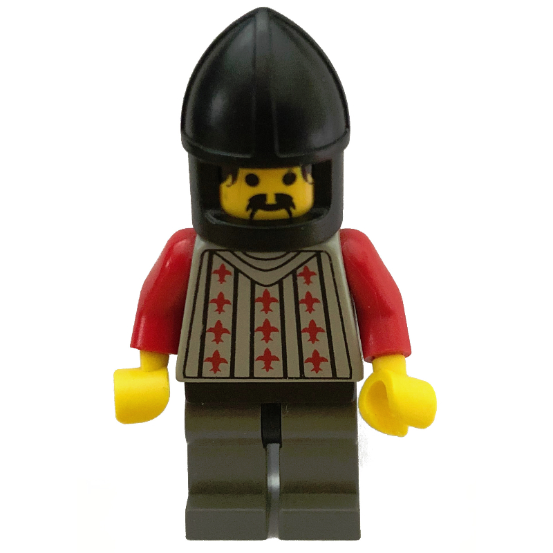 Lego Knight (Fright Knights) - Dark Gray Legs, Black Chin-Guard