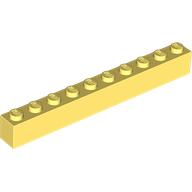 Lego Brick 1 x 10 / Bright Light Yellow
