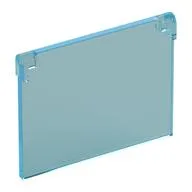 Glass for Window 1 x 4 x 3 [Opening] / Trans-Light Blue