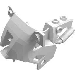 Fairing, Motorcycle, Modern / White