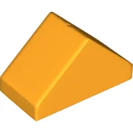 Duplo Brick 4 x 2 Double Slope 45° / Bright Light Orange