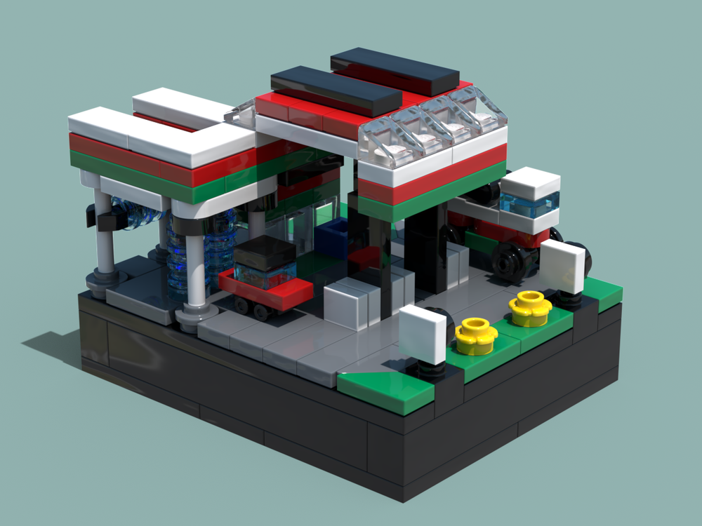 Lego Microscale 6397 Gas N' Wash Express